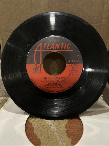 LED Zeppelin Whole Lotta Love/Living Loving Maid Atlantic Records 45 RPM