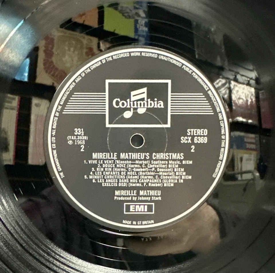 Mireille Mathieu - Mireille Mathieu’s Christmas - Columbia LP VG+ SHRINK UK - Image 3 of 4