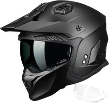 ILM Open Face Motorcycle 3/4 Half Helmet DOT ECE Dual Visor Model HS711