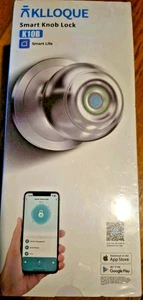 Knob de porte à empreinte digitale intelligente avec verrouillage, serrure de porte biométrique avec contrôle de l'application