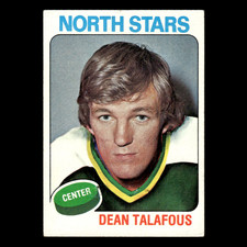 Dean Talafous Rookie #197 1975 Topps Minnesota North Stars Hockey Card NHL EX