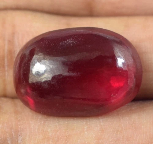Burma Red Ruby 20.05 Carat Natural Oval Cabochon Loose Gemstone Certified E17508