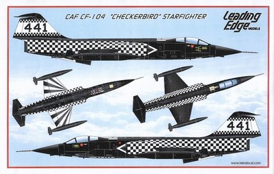 LED48011 Leading Edge Models 1:48 CAF CF-104 'Checkerbird' Starfighter