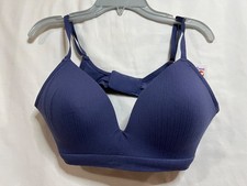 Navy Ribbed Wireless JOYSPUN Natural Lift T-Shirt Bra Women's Bra U pick New