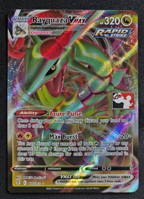 Rayquaza VMAX 111/203 Pokemon Prize Pack Super RARE Stamped | eBay Rayquaza VMAX 111/203 Pokemon Prize Pack Super RARE Stamped | eBay