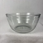 Anchor Hocking Clear Glass Mixing Bowl 4 Quart 10 inch diameter USA vintage