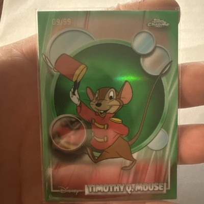 2026 Topps Chrome Disney Timothy Q. Mouse Green /99 SP Refractor