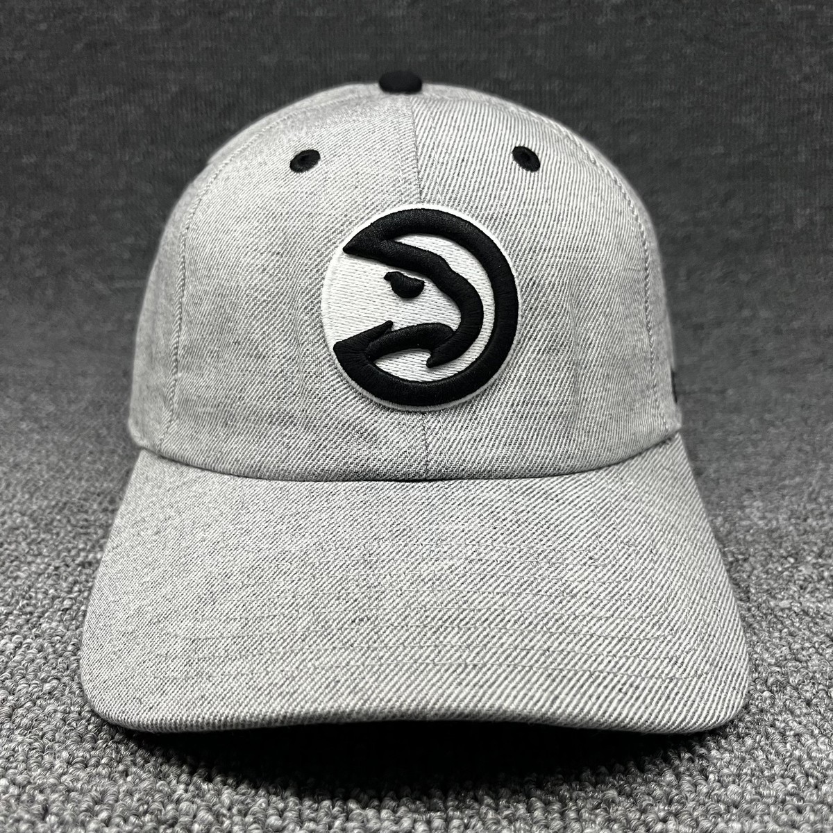 Atlanta Hawks '47 Brand Clean Up Hat Gray Herringbone Adjustable NBA Cap NEW