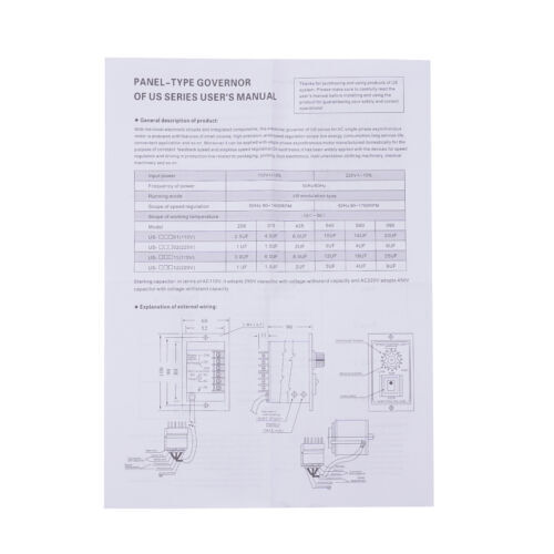 1:60 AC110V Gear Motor Electric Motor 25W Variable Speed Controller 90-1350r/min - 第 23/23 張圖片