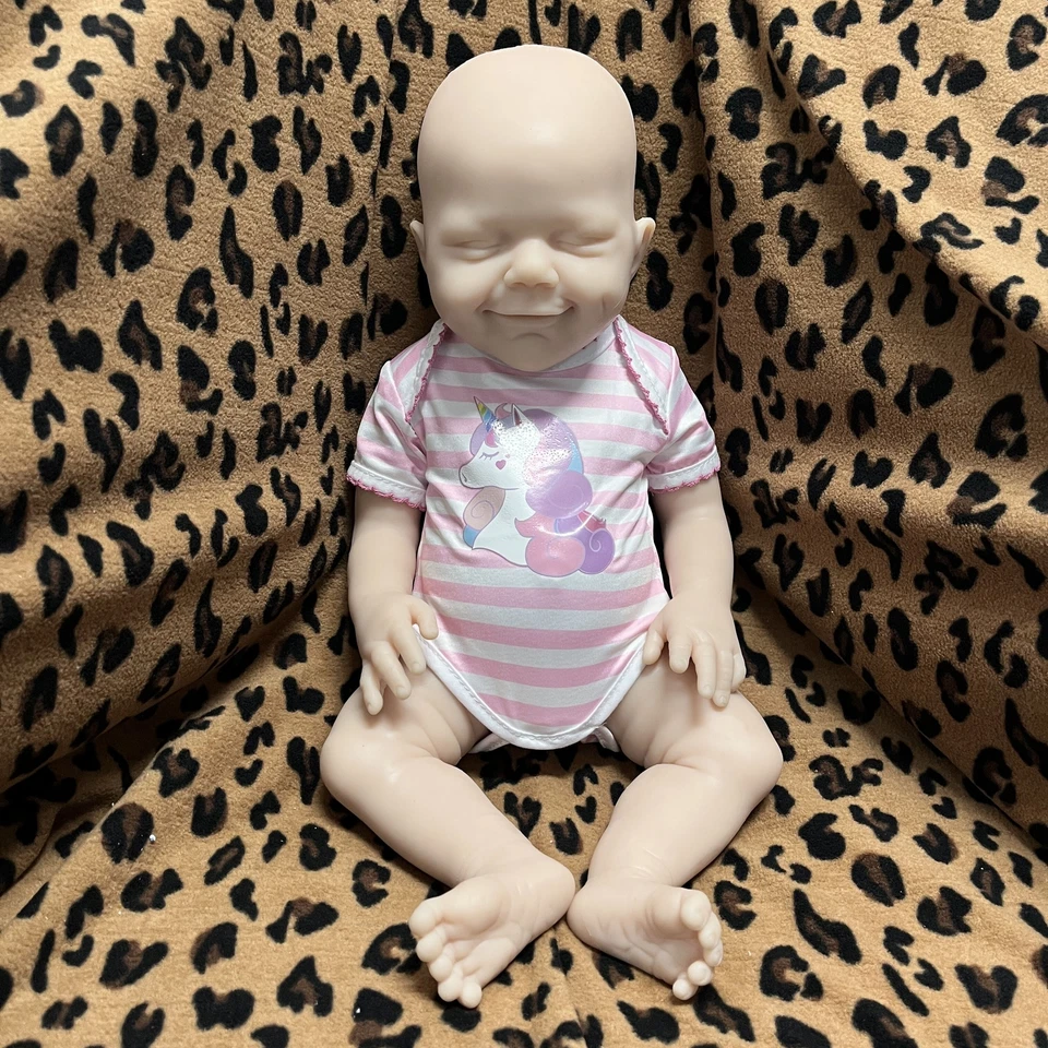 New 18"Full Body Platinum Silicone Baby Doll Reborn Dolls Unpainted Xmas Gifts - Image 2 of 4