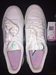 adidas continental off white pink