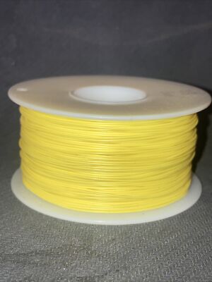 28 AWG Solid Kynar Wire UL1423  Yellow 500 ft  Spool