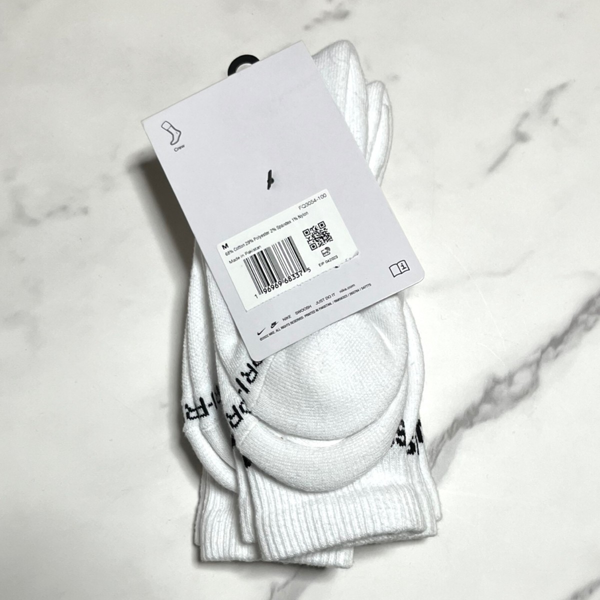 Nike stussy ソックス Stussy x Nike DRI-FIT CREW SOCK PACK Socks White Black S-XL