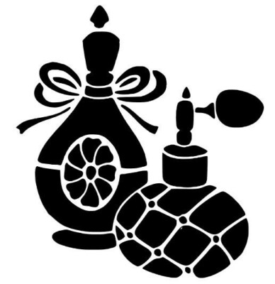 schablone parfümflakons