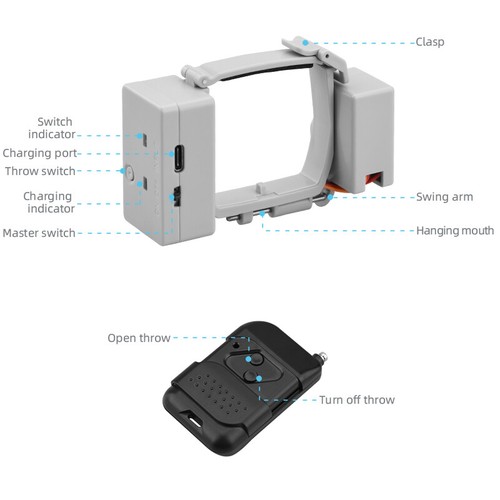 RC Drone Air Drop System Thrower Gift Delivery Device Kit for DJI Mavic Mini 2 - Picture 6 of 17