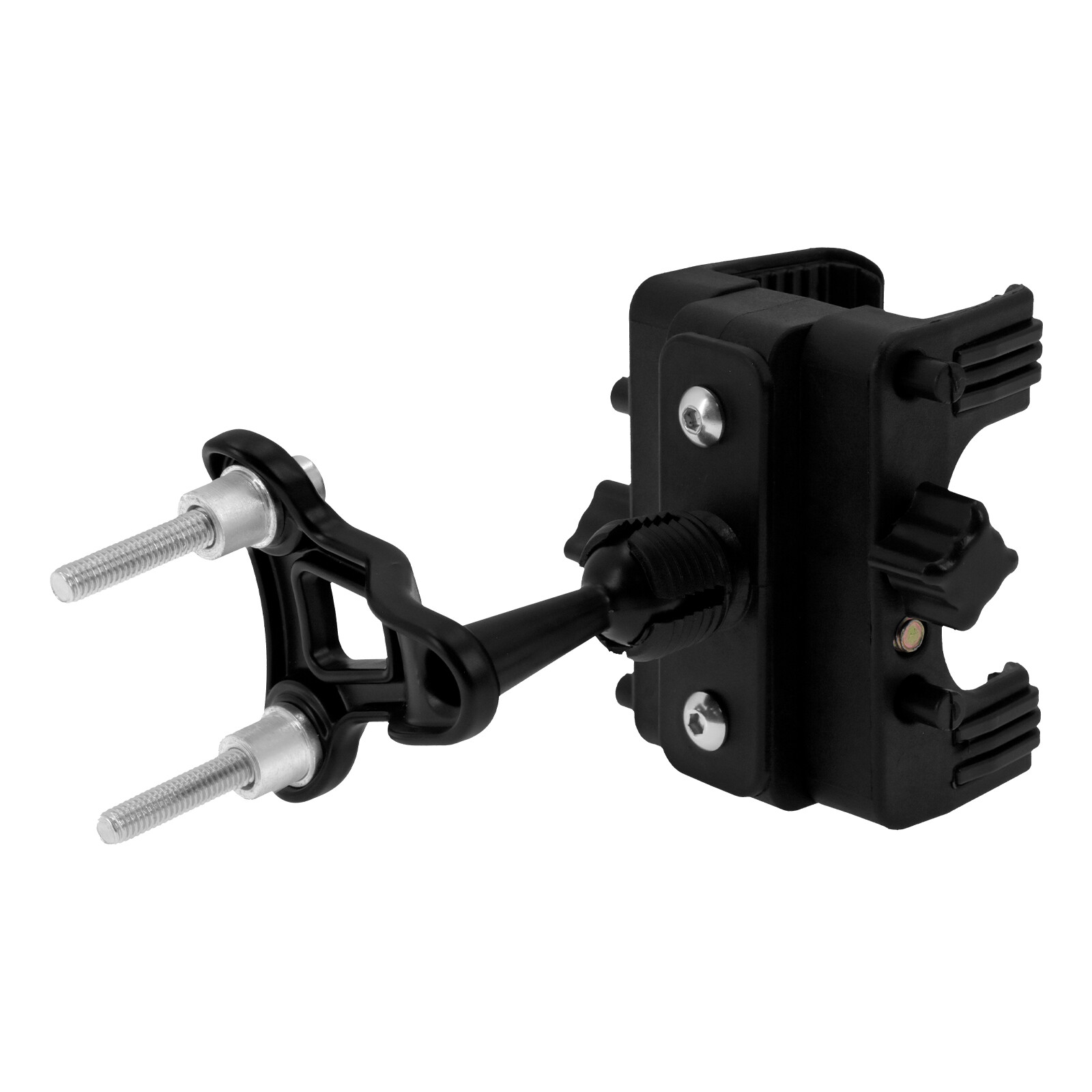 Black Motorcycle Cell Phone Holder GPS Mount Kit Bracket Fit For Harley Softail