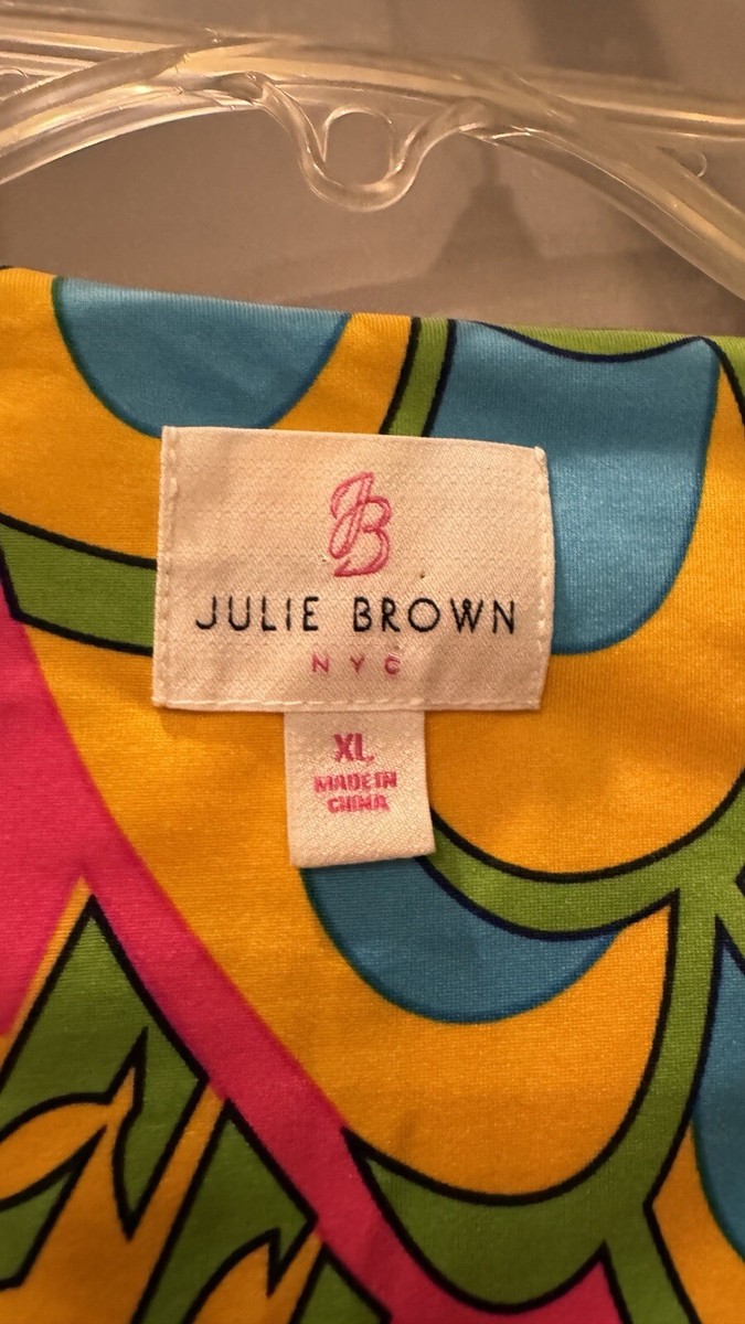 julie brown livie dress Julie Brown Livie Shift Sleeveless Dress, Bright Vivid Multicolor, XL