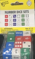 Koplow Games KOP12950 Number Dice Game Set, Standard (15mm - 17mm) 