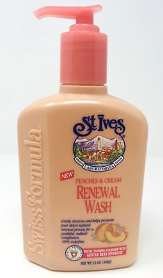 Vintage St. Ives Renewal Face Wash Peaches & Cream 12oz Swiss