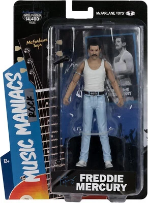 MCFARLANE TOYS Freddie Mercury Actionfigur Music Maniacs Rock Queen 6" Limited Edition NEU UK