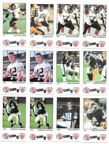 1989 Vachon CFL Single Football Panels - You Choose, Pick - Picture 4 of 81