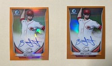 BEN LIVELY  - (1) 2014 BOWMAN CHROME PROSPECT AUTOGRAPH ORANGE REFRACTOR  #ED/25