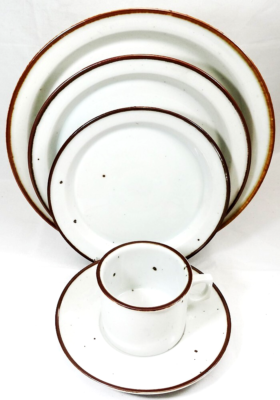 BROWN MIST by Dansk 5 Piece Place Setting NEW NEVER USED made In