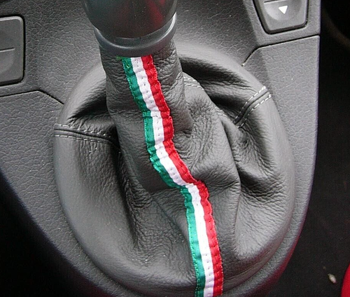 Casque De Levier De Vitesse Fiat Panda 319 En Cuir Véritable