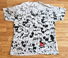 Disney Mickey Mouse AOP T Shirt 2XL All Over Print Thin