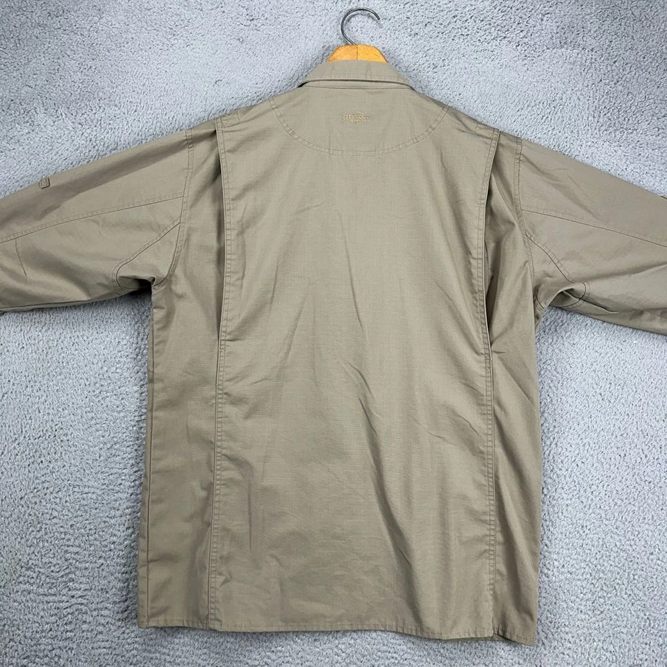 Tru-Spec Tactical Jacket Mens Medium Beige Military Full Zip Ripstop Collared - Image 3 of 4
