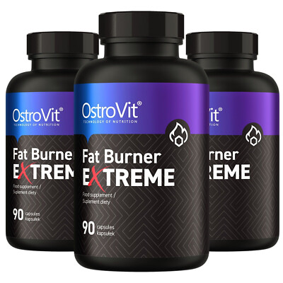 OSTROVIT FAT BURNER EXTREME 90 CAPSULES - Thermogenic fat burner, slimming pills