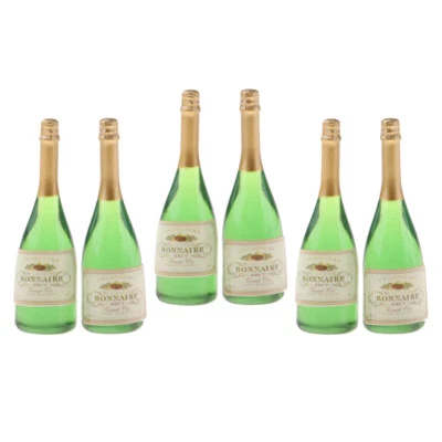 MARKENLOS 6Pcs 1/6 Dollhouse Mini Liquor Bottles Miniatur Wein Champagner Flaschen
