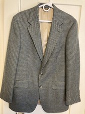 Brooks Brothers Wool Houndstooth Blazer Jacket Union made in USA mens 40 Reg.