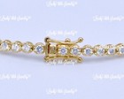 14k Yellow Gold ladies Diamond tennis bracelet  luckyhhhjewelry 3.25 ct — photo 5