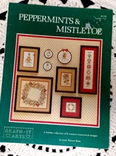 Peppermints & Mistletoe - Graph It Arts Leaflet #11 - 8 Holiday cross stitch