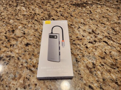 Baseus Gray Starjoy High Performance 9 In 1 Type-C Port Hub Adapter 
