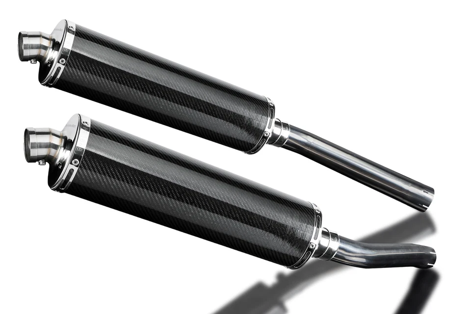 Suzuki DL1000 V-Strom 2002-2012 Kit silenciador escape carbono ovalado 18" Foto 4 de 4