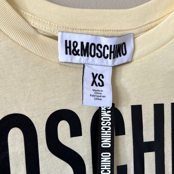 Moschino H&M 迪士尼米奇米妮T 恤黄色女式X 小号全新带标签| eBay