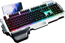 RedThunder K900 Halbmechanisch Gaming Tastatu...