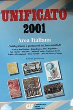 UNIFICATO 2001 AREA ITALIANA catalogazione e quotazioni francobolli Italia