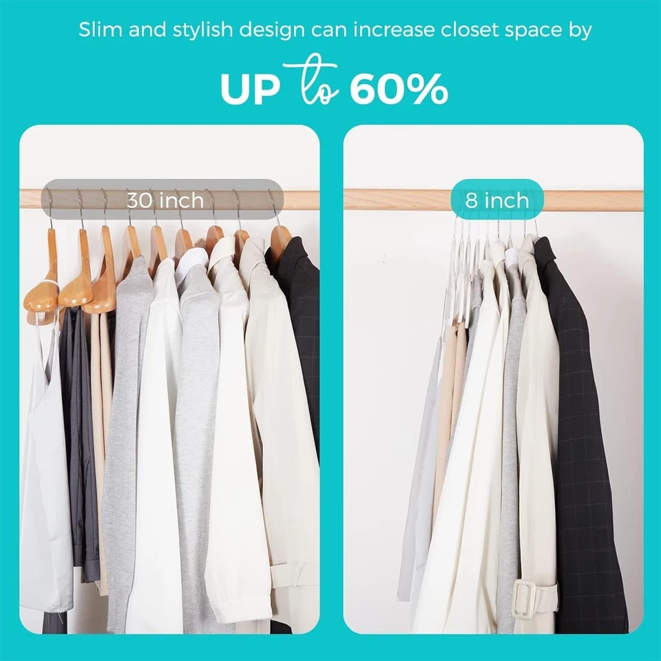 Kleiderbügel Samt, 60er, Bügel, Rutschfester Filz Bügel Anzugbügel Kleiderbügel - Bild 4 von 4