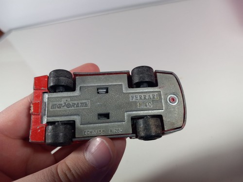 Majorette Ferrari F40 Die-Cast Red Toy Car Vintage - Picture 6 of 6