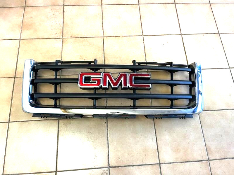 2007-2013 GMC 25810704 Black Chrome Truck Grill Assembly - oem 