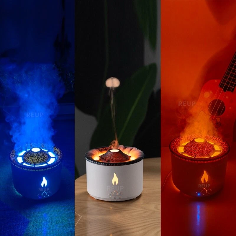 Volcanic Flame Aroma Diffuser Essential Oil 360ml USB Portable Air Humidifier - Image 2 of 4