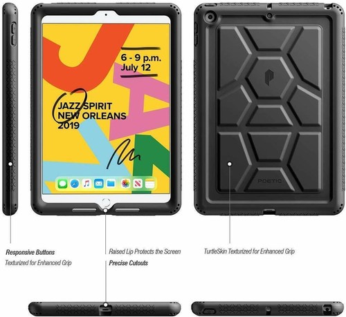 For Apple iPad 10.2 (2021/2020/2019) Case Tablet Case Washable Silicone Cover - Picture 3 of 13