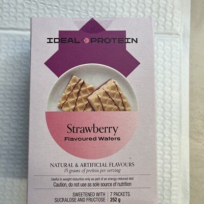 Ideal Protein 1 box of Strawberry Wafers BB 04/30/27 Free ship