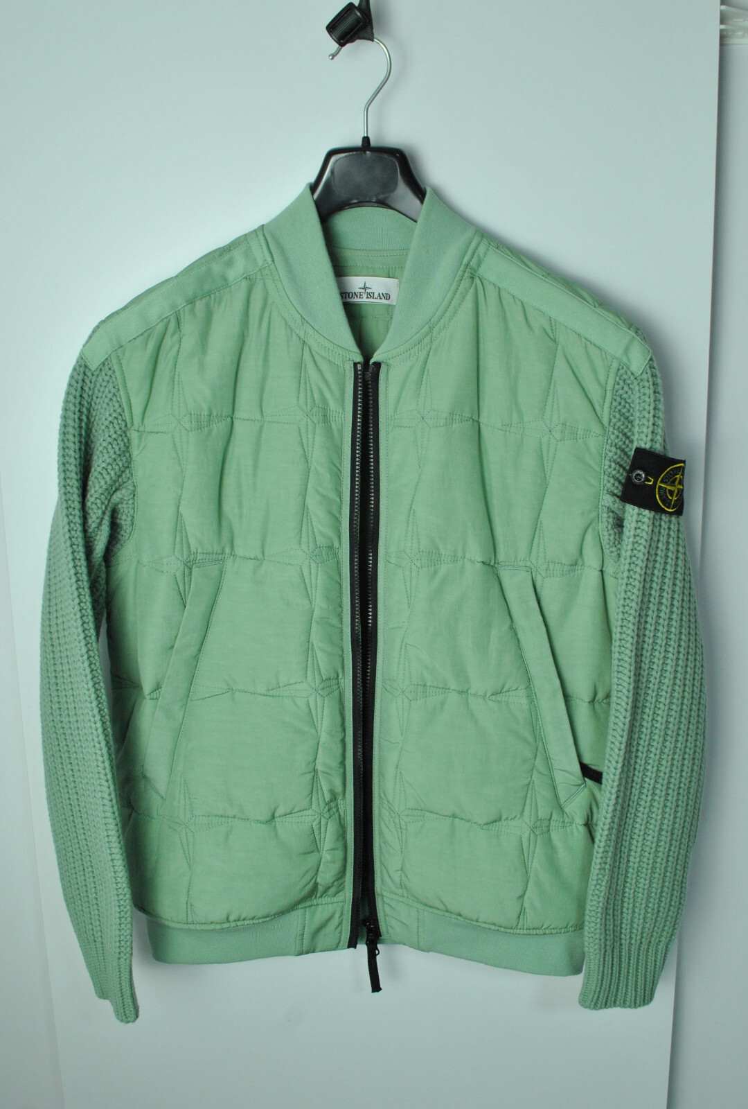 Stone Island Cupro Cotton Tella with Primaloft Insulation technology and knit image 2