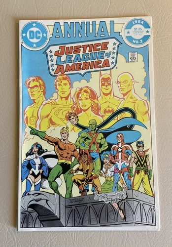 Justice League of America Annual #2 (DC Comic, 1984) 1st Vibe Gypsy Steel