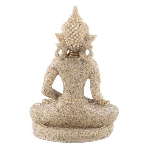 Large Sitting Buddha Garden Outdoor Indoor Carving Statue Gold Ornament Decor - Picture 8 of 16