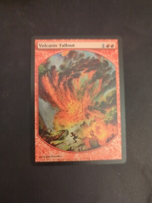Magic the Gathering Volcanic Fallout Textless Player Reward Full Art Promo 2010